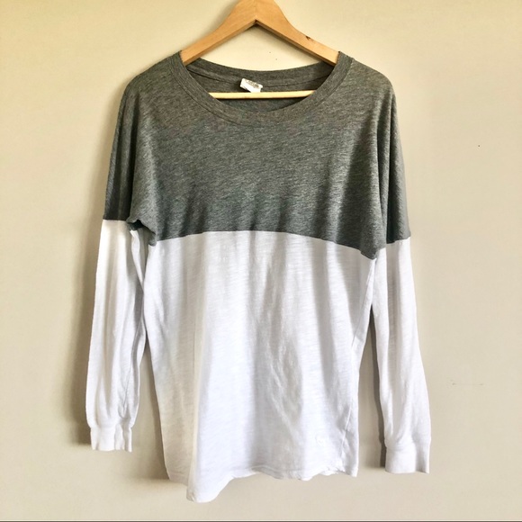 Victoria’s Secret PINK Varsity Crew White/ Gray